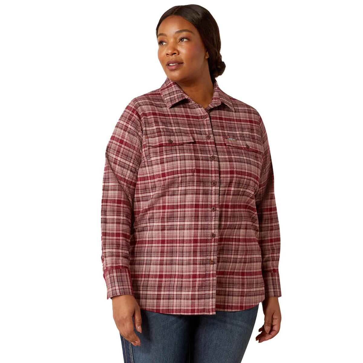 Ariat Women's Rebar Flannel DuraStretch Work Shirt 3 Ariat Women's Rebar Flannel DuraStretch Work Shirt