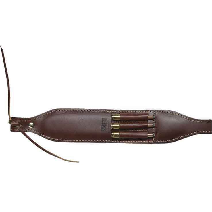Bandera Cimarron Padded Leather Rifle Sling w/Cart Loops
