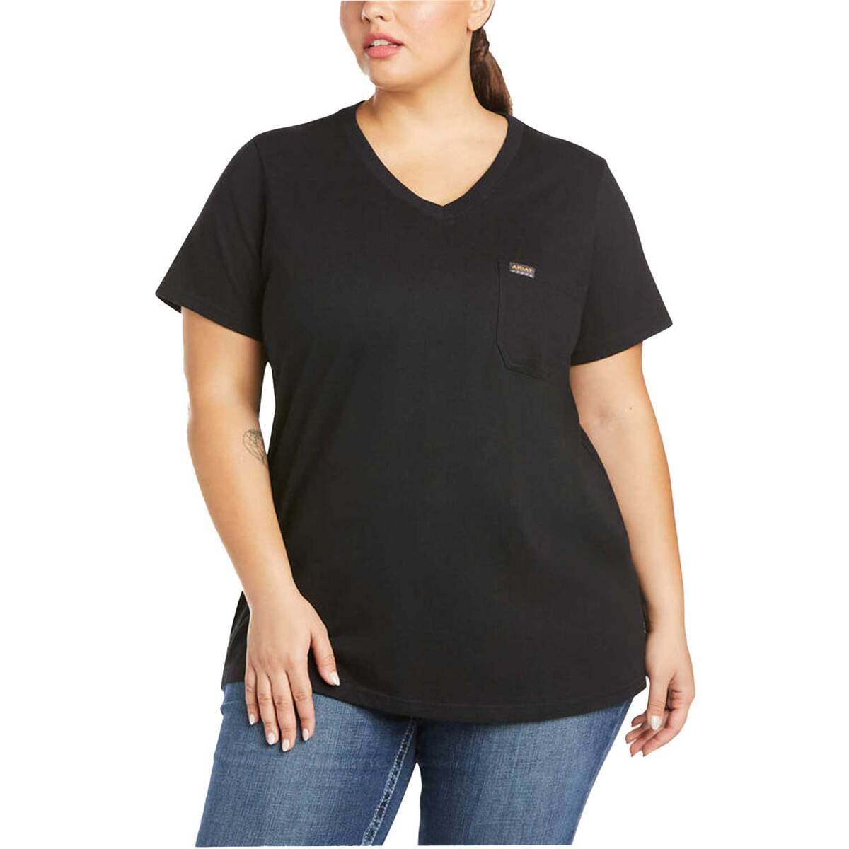 Ariat Women's Rebar Cotton Strong Short Sleeve Work Shirt