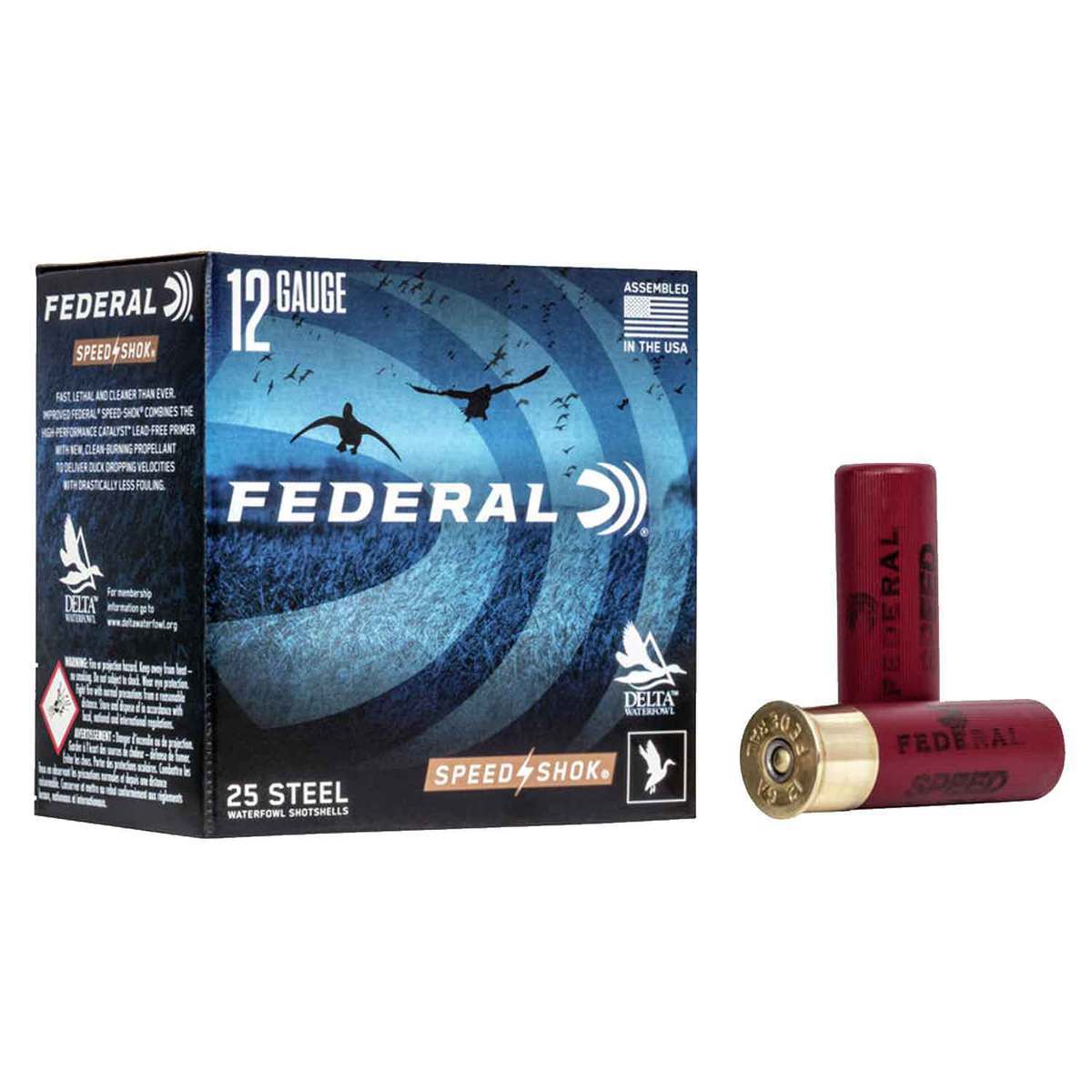 Federal Speed Shok 12 Gauge 3in BBB 1-1/8oz Waterfowl Shotshells - 25 Rounds