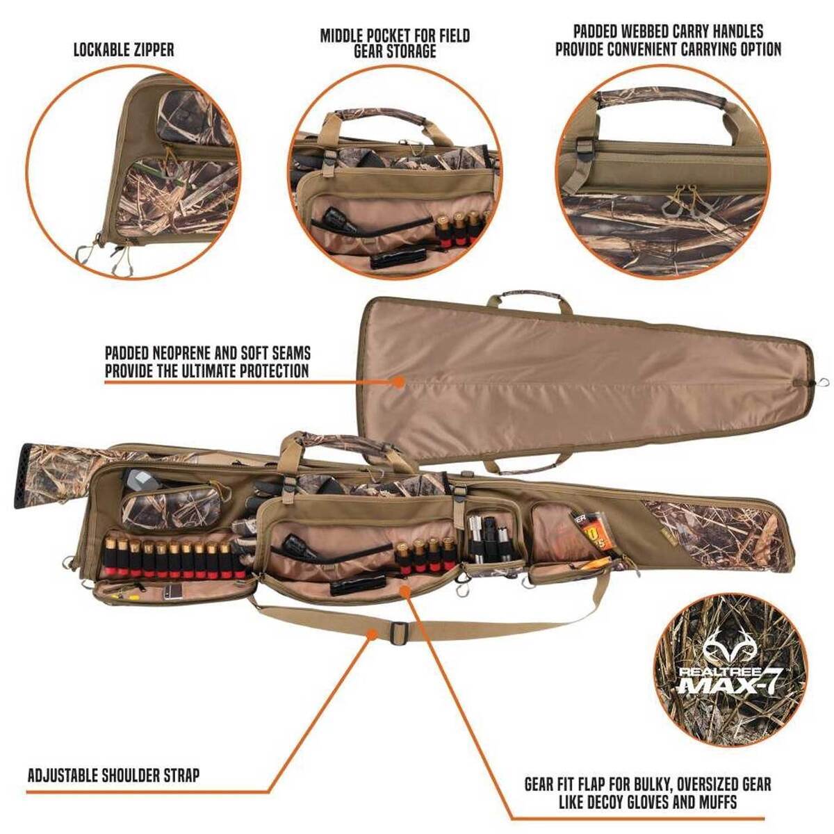 Allen Gear Fit Pursuit Punisher 2.0 Waterfowl 52in Shotgun Case - Green 3 Allen Gear Fit Pursuit Punisher 2.0 Waterfowl 52in Shotgun Case - Green