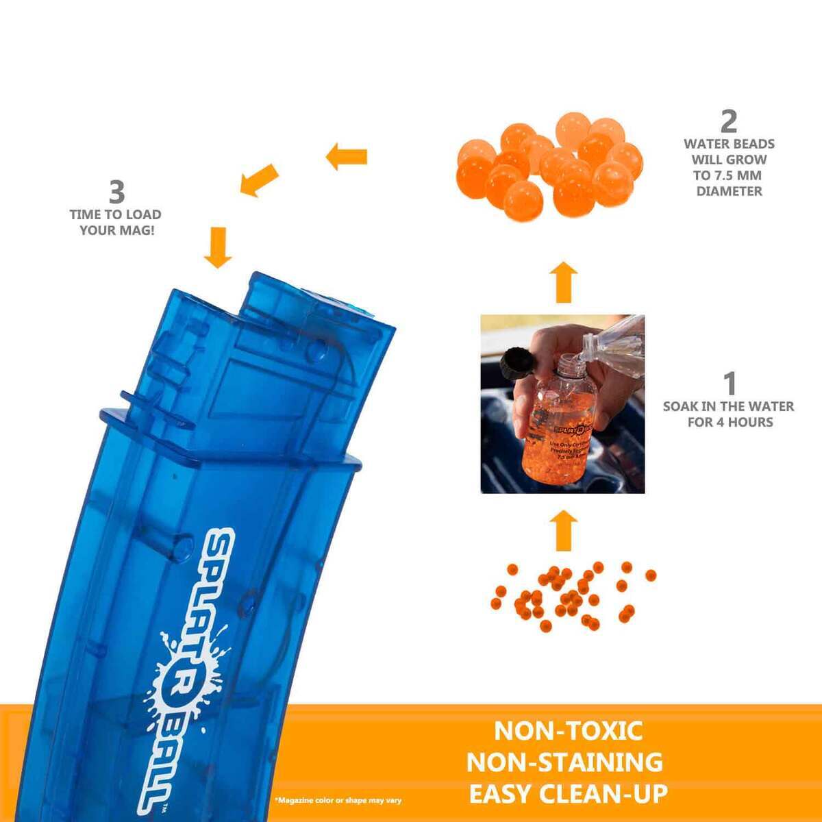 SplatRBall SRB400-SUB Soft Water Bead Blaster Kit 3 SplatRBall SRB400-SUB Soft Water Bead Blaster Kit