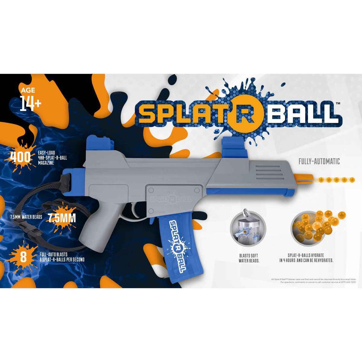 SplatRBall SRB400-SUB Soft Water Bead Blaster Kit 6 SplatRBall SRB400-SUB Soft Water Bead Blaster Kit