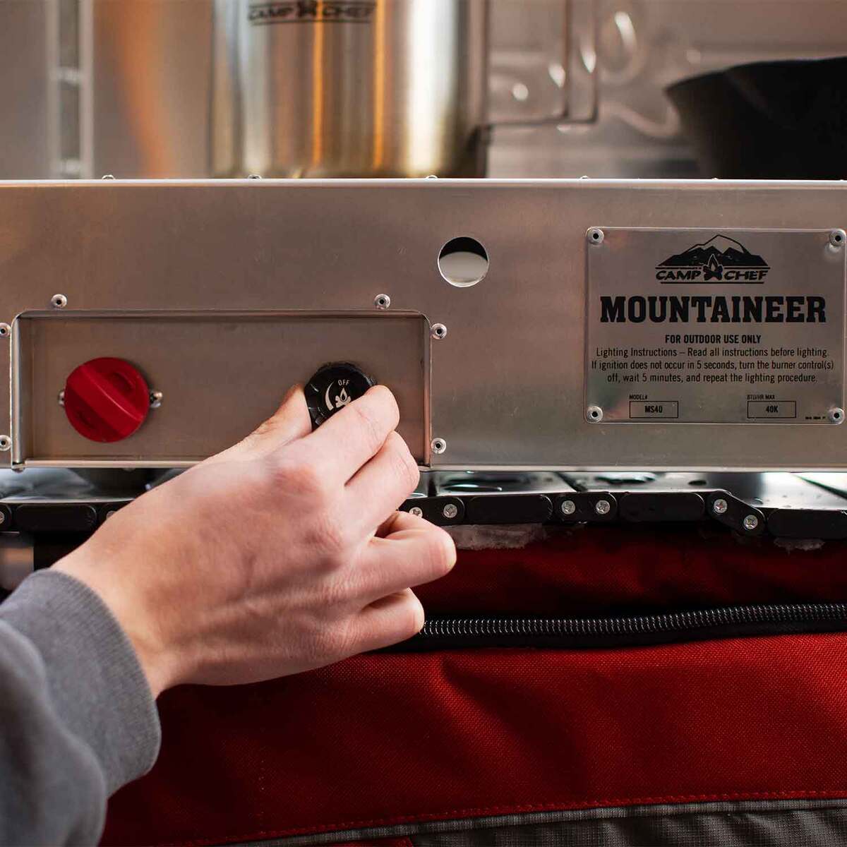 Camp Chef Mountaineer 2 Burner Stove - Gray