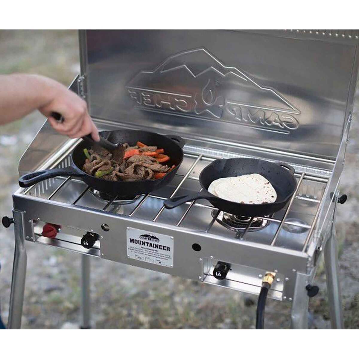 Camp Chef Mountaineer 2 Burner Stove - Gray