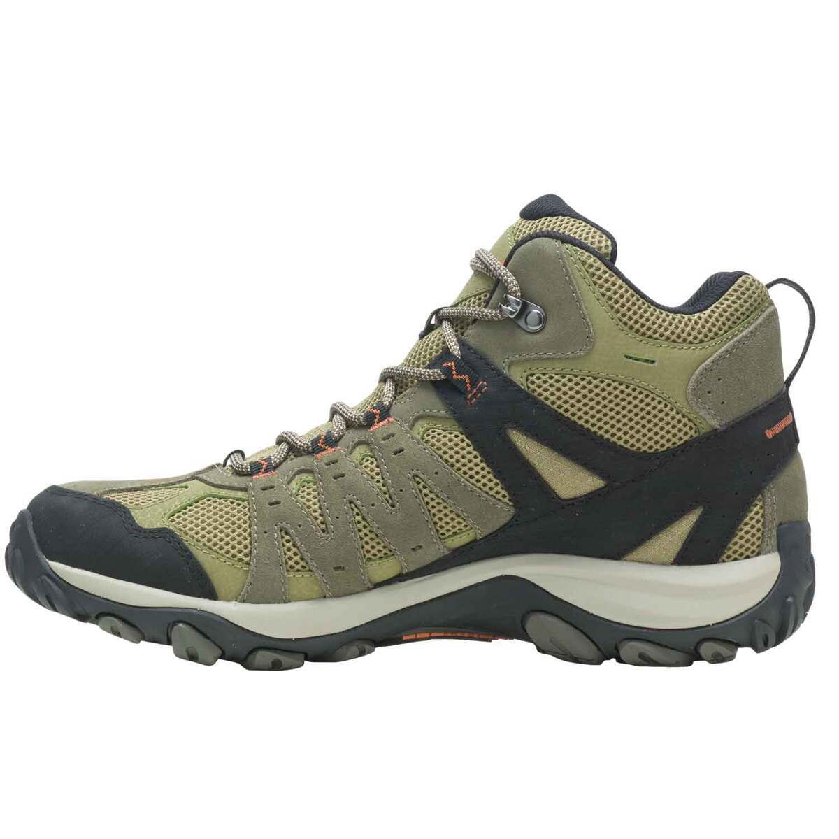 Merrell Men's Accentor 3 Waterproof Mid Hiking Boots - Olive - Size 10.5 E