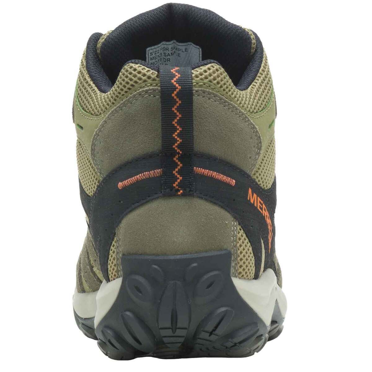 Merrell Men's Accentor 3 Waterproof Mid Hiking Boots - Olive - Size 10.5 E 3 Merrell Men's Accentor 3 Waterproof Mid Hiking Boots - Olive - Size 10.5 E