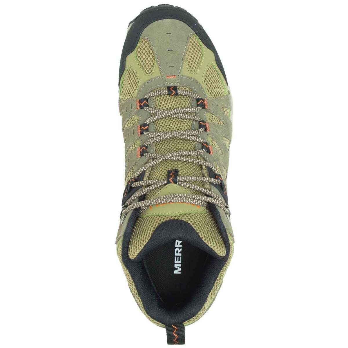 Merrell Men's Accentor 3 Waterproof Mid Hiking Boots - Olive - Size 10.5 E 6 Merrell Men's Accentor 3 Waterproof Mid Hiking Boots - Olive - Size 10.5 E