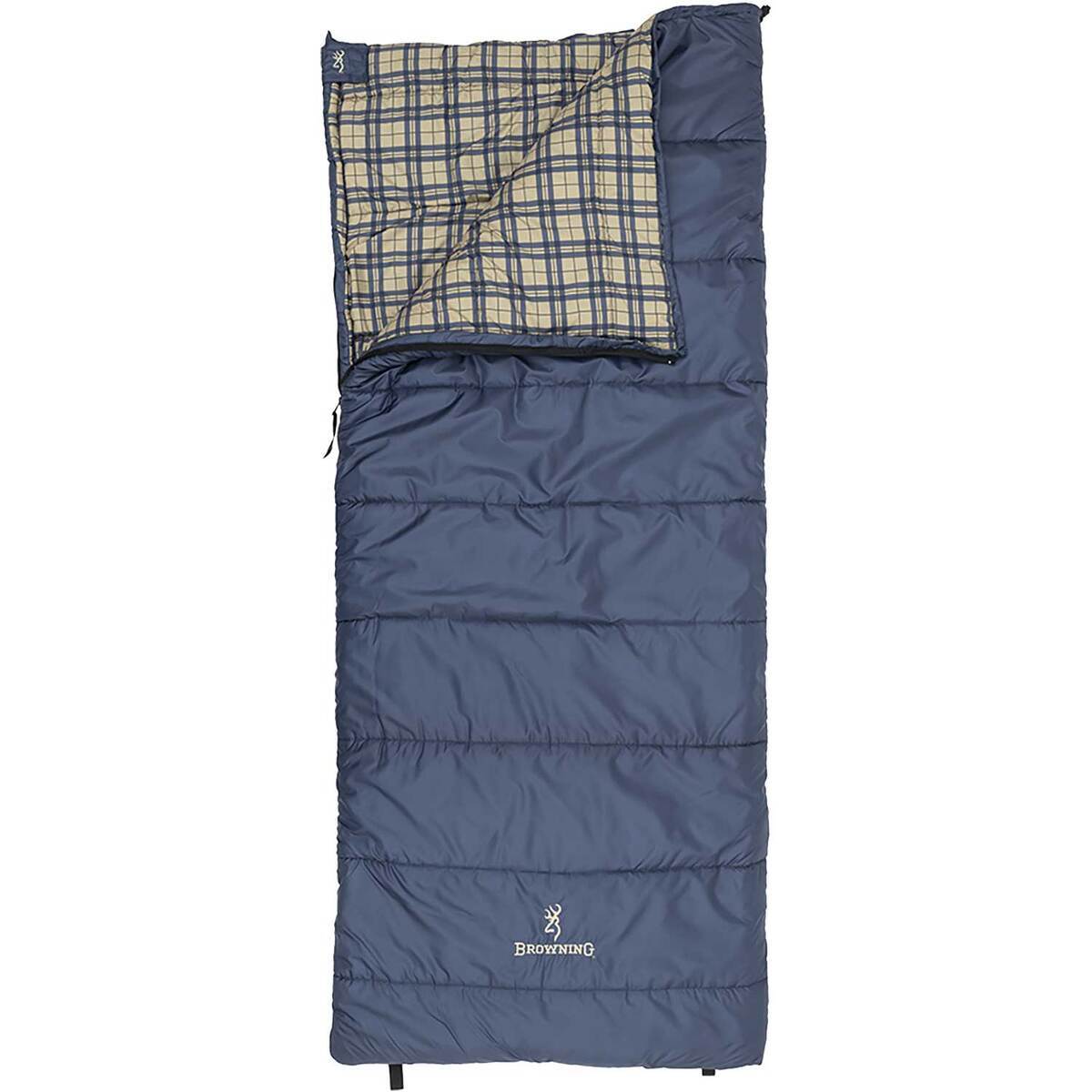 Browning Voyager +20F Rectangular Sleeping Bag - Navy/Coyote