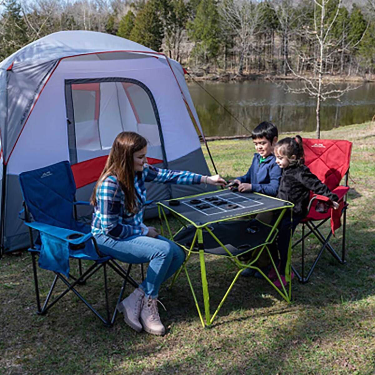 Alps Mountaineering Eclipse Tic-Tac-Toe Folding Table - Charcoal/Green 6 Alps Mountaineering Eclipse Tic-Tac-Toe Folding Table - Charcoal/Green