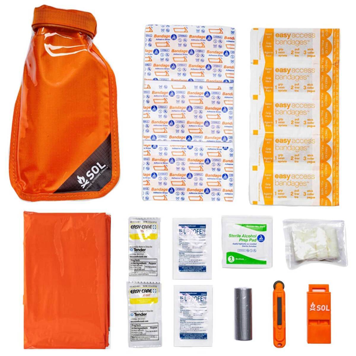 SOL Survival Medic In Dry Bag - 25 Pieces