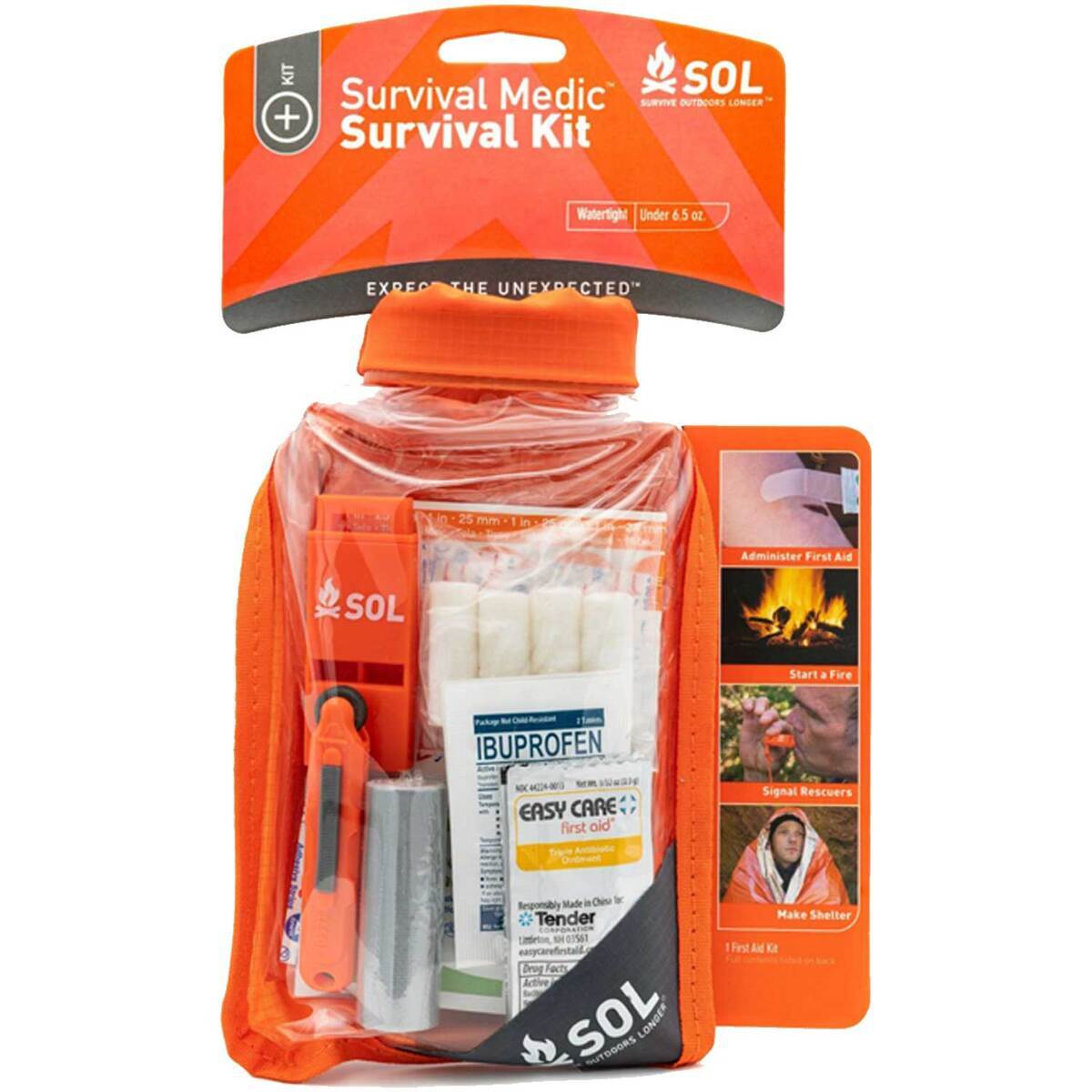 SOL Survival Medic In Dry Bag - 25 Pieces 5 SOL Survival Medic In Dry Bag - 25 Pieces