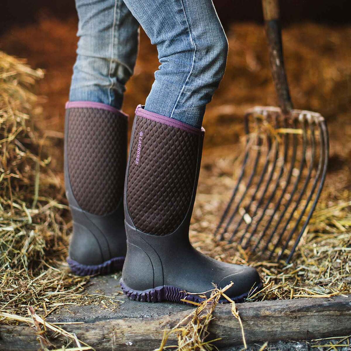 LaCrosse Women's Alpha Lite 14in Rubber Work Boots 6 LaCrosse Women's Alpha Lite 14in Rubber Work Boots