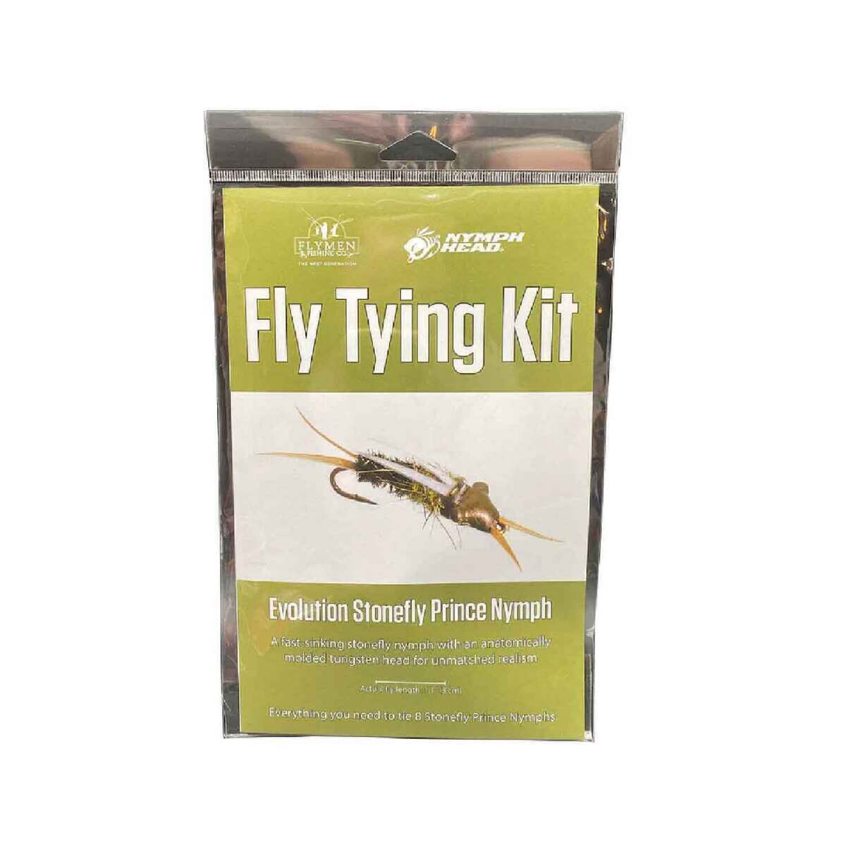 Flymen Fishing Co Nymph-Head Evolution Stonefly Prince Nymph Tying Kit