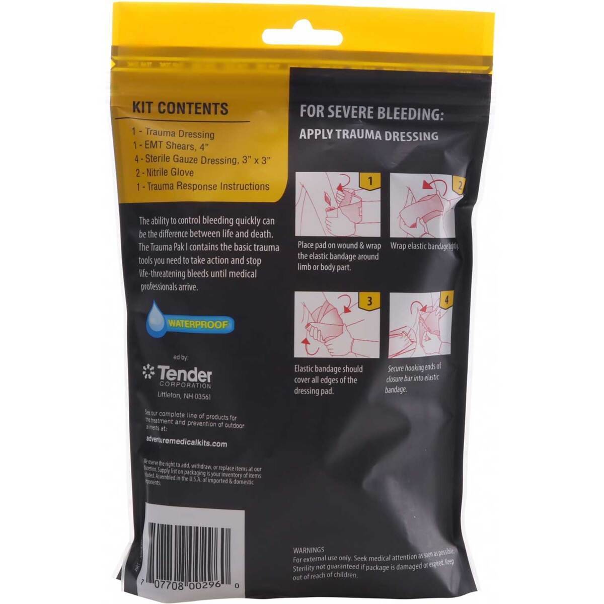 Adventure Medical Kits Trauma Pak 1 First Aid Kit - 9 Pieces