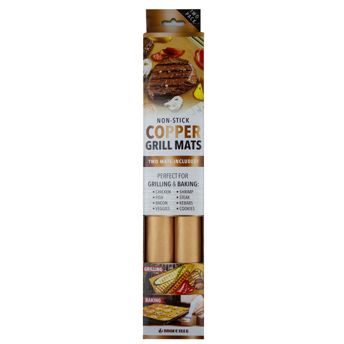 BBQ Butler Copper Grill Mat - Set of Two