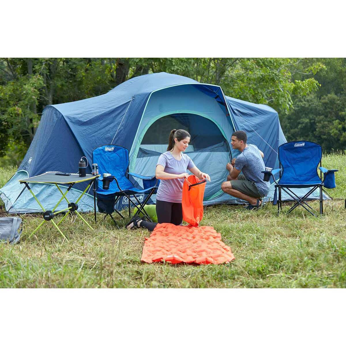 Coleman Skydome XL 8-Person Camping Tent - Blue Night