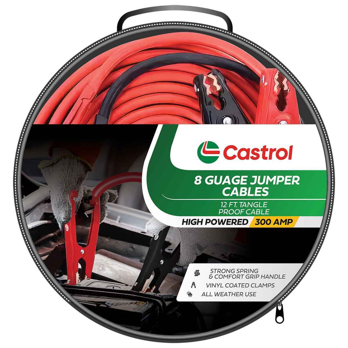 Castrol 8 Gauge Jumper Cables