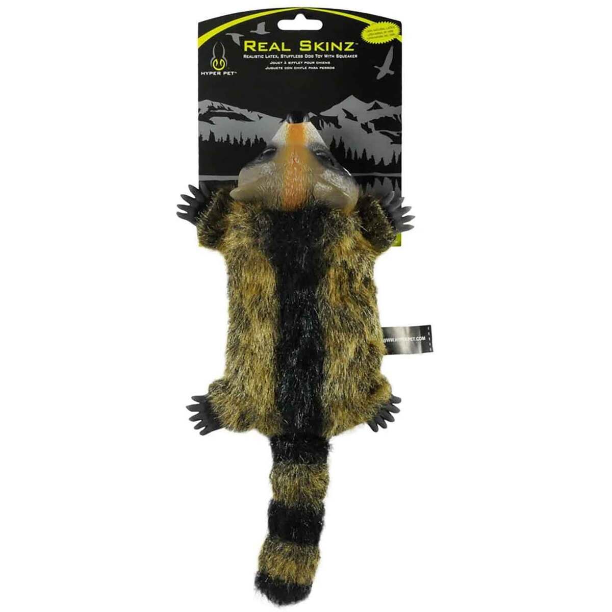 Hyper Pet Real Skinz Raccoon Dog Toy