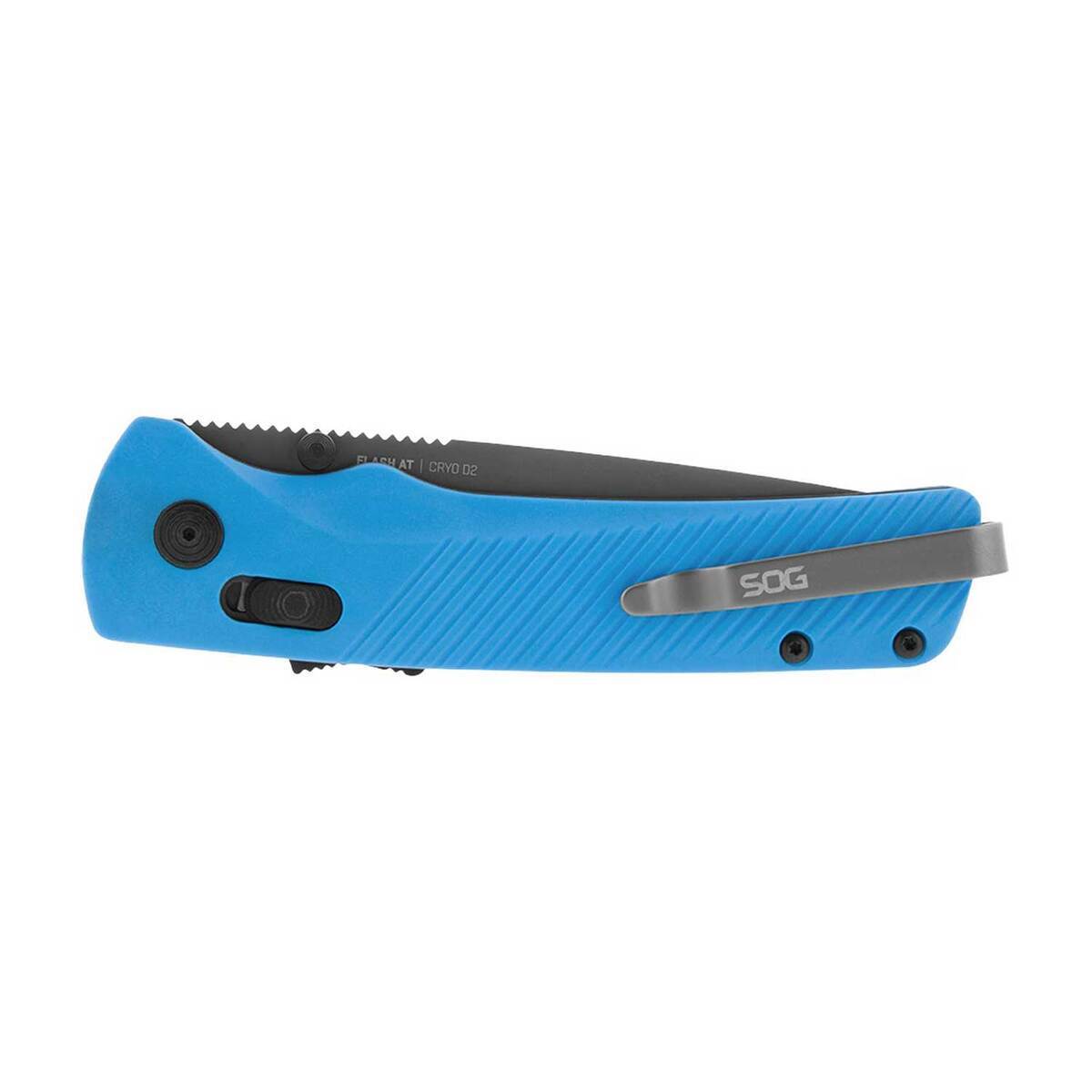 SOG Flash AT 3.45in Folding Knife - Civic Cyan