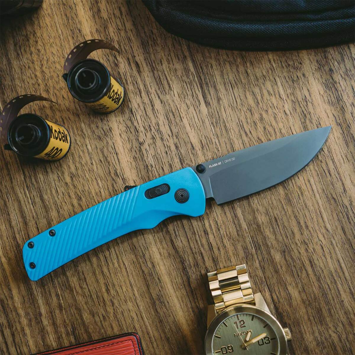 SOG Flash AT 3.45in Folding Knife - Civic Cyan 4 SOG Flash AT 3.45in Folding Knife - Civic Cyan