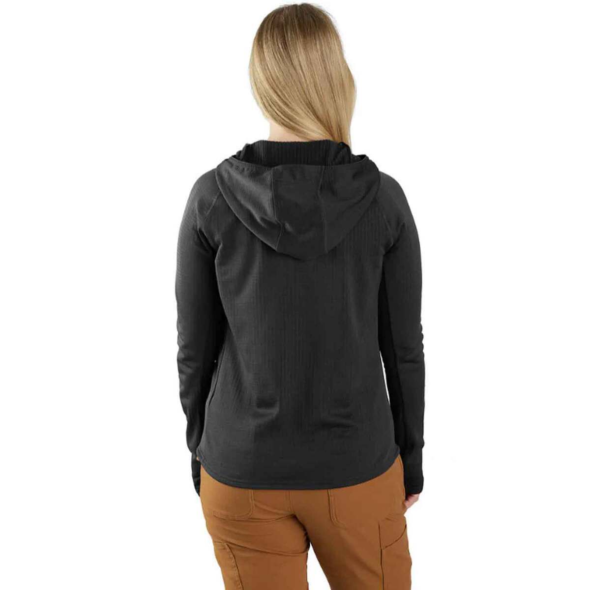 Carhartt Women's Force Relaxed Fit Hooded Long Sleeve Work Shirt