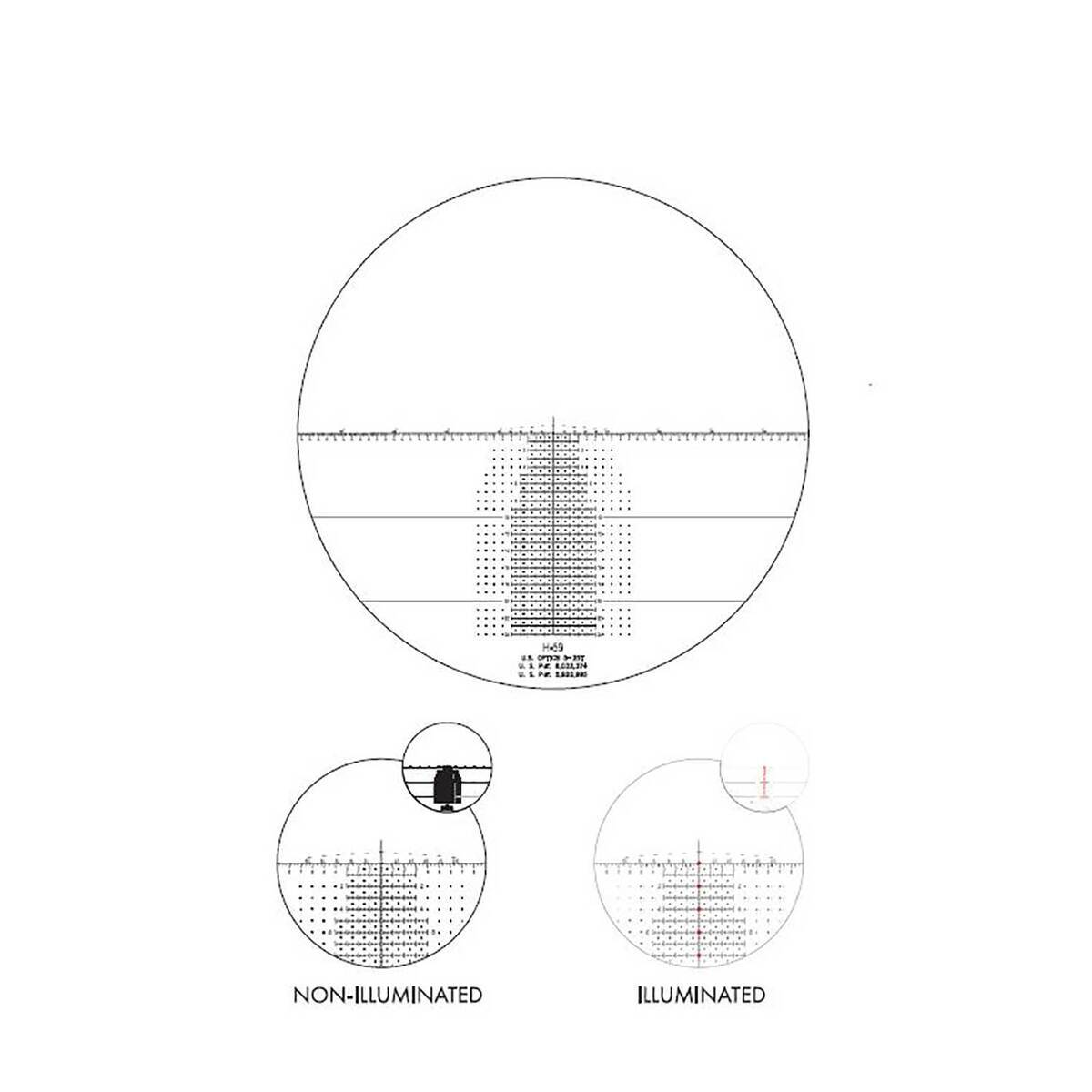 U.S. Optics FDN 25x 5-25x52mm Rifle Scope - H59 3 U.S. Optics FDN 25x 5-25x52mm Rifle Scope - H59