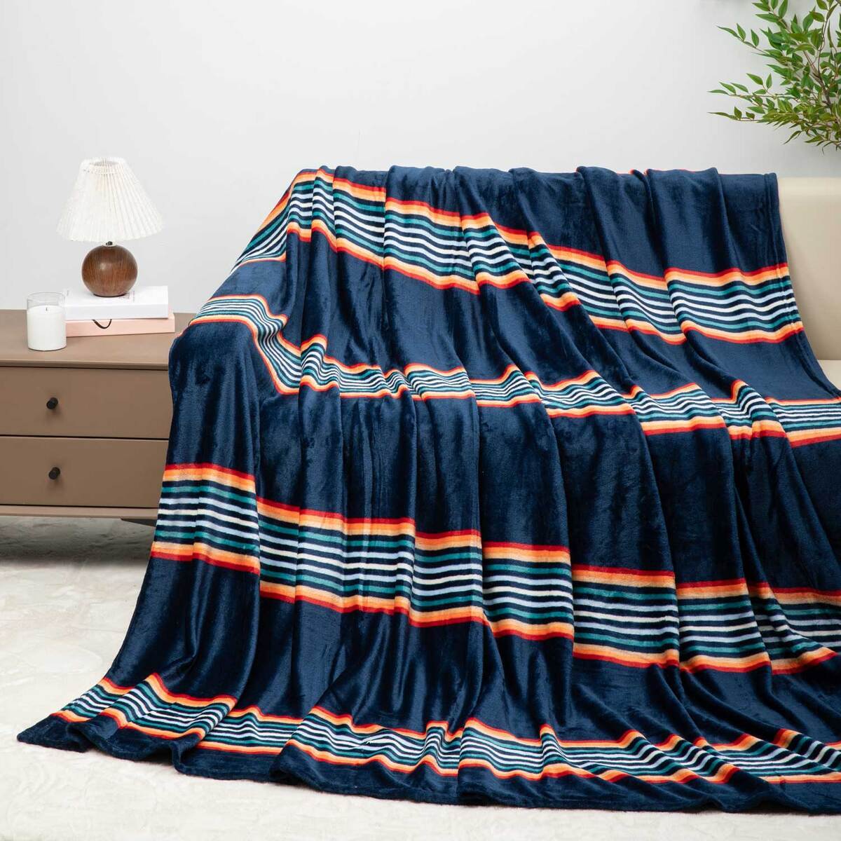 Outfitters Eighty Six Holiday Blanket - 90in x 90in - Assorted 7 Outfitters Eighty Six Holiday Blanket - 90in x 90in - Assorted