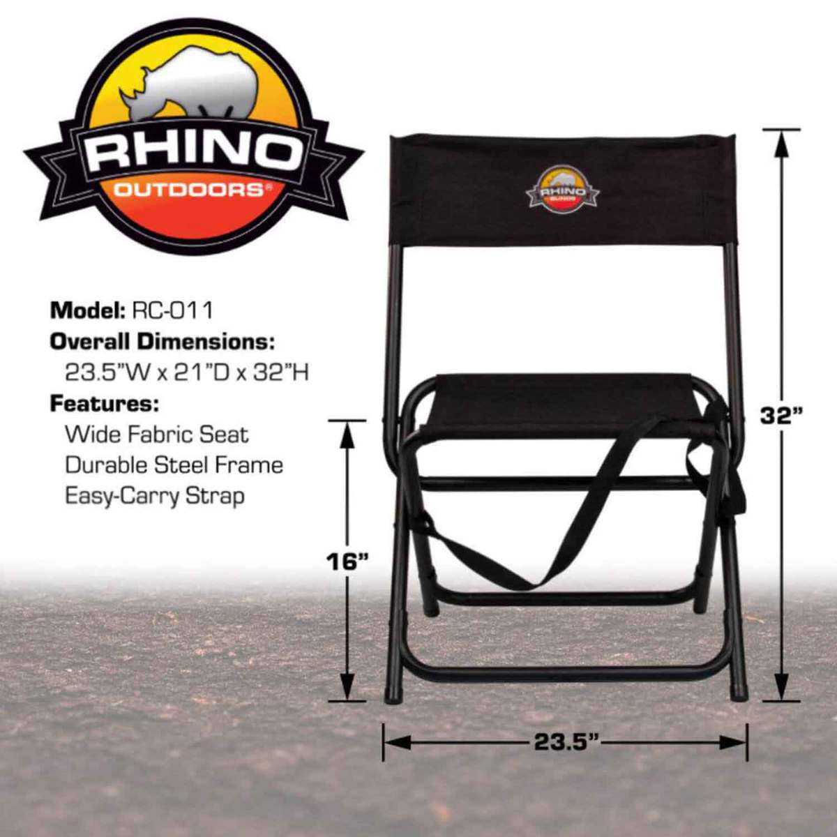 Rhino RC-011 Big Boy Foldable Hunting Chair 3 Rhino RC-011 Big Boy Foldable Hunting Chair