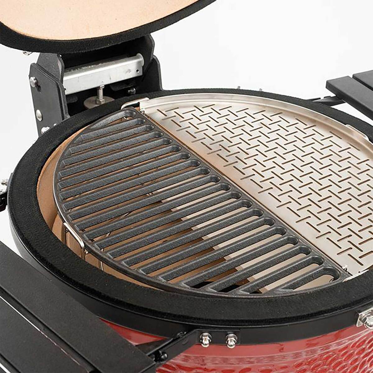 Kamado Joe Half-Moon Cast Iron Grate - Big Joe 3 Kamado Joe Half-Moon Cast Iron Grate - Big Joe