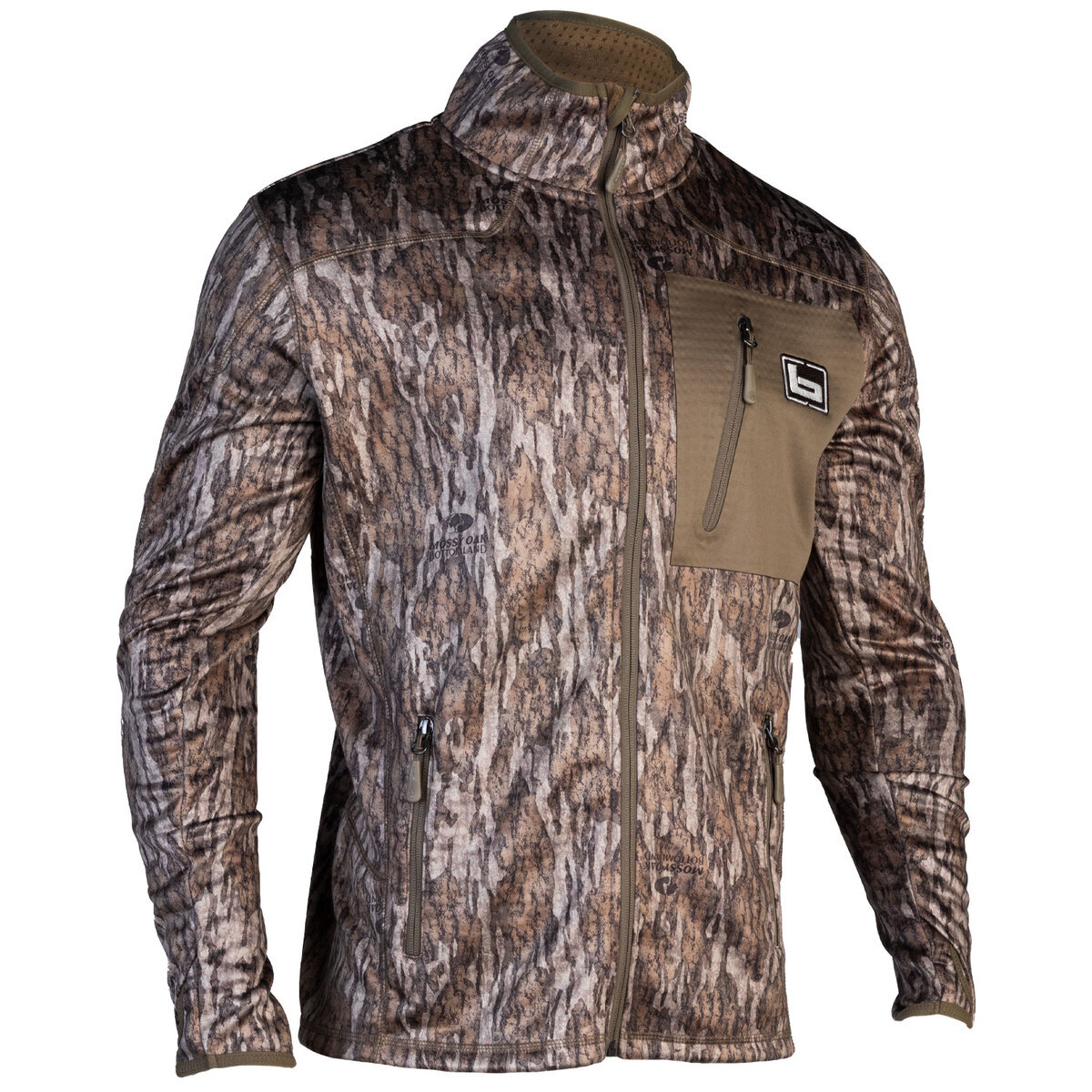 Banded Men's Mossy Oak Bottomland Mid-Layer Fleece Hunting Jacket - XXL
