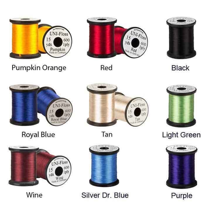 Uni Products Uni-Floss Fly Tying Thread 3 Uni Products Uni-Floss Fly Tying Thread