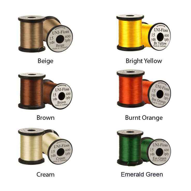 Uni Products Uni-Floss Fly Tying Thread 4 Uni Products Uni-Floss Fly Tying Thread