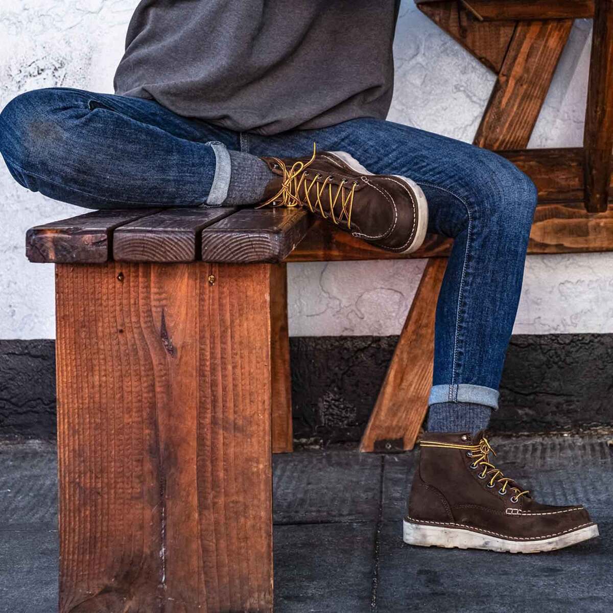 Danner Women's Bull Run Moc Steel Toe 6in Work Boots - Brown - Size 8.5 8 Danner Women's Bull Run Moc Steel Toe 6in Work Boots - Brown - Size 8.5