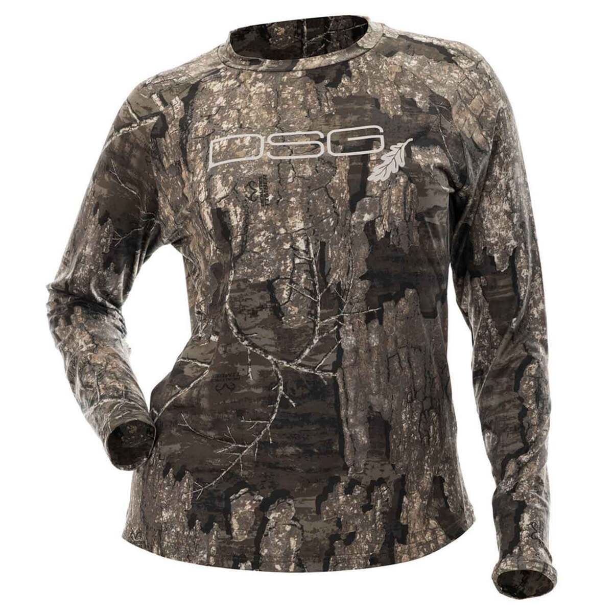 DSG Outerwear Women's Realtree Timber Camo Tech Hunting Shirt
