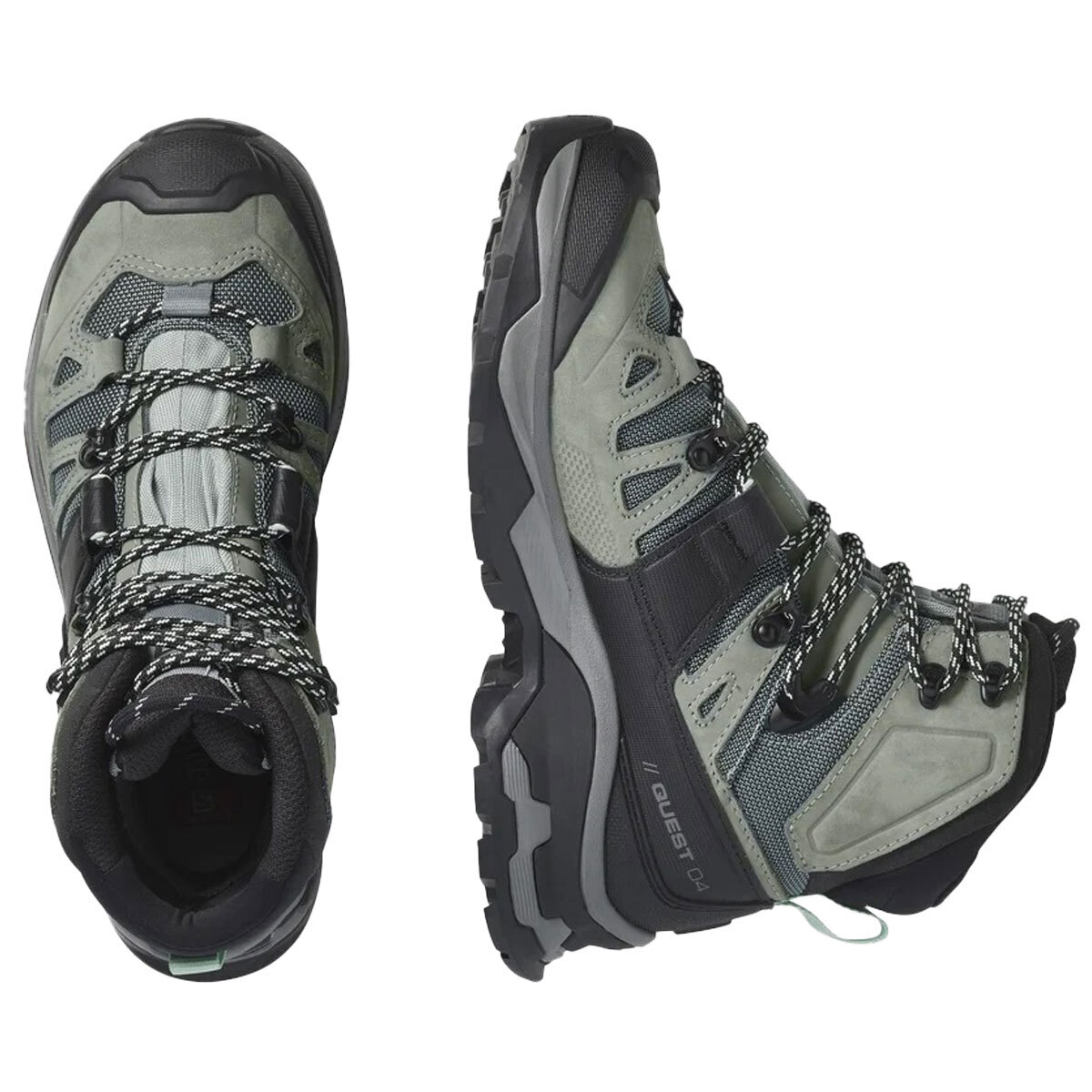 Salomon Women's Quest 4 GORE-TEX High Hiking Boots - Slate Trooper Opal Blue - Size 9 6 Salomon Women's Quest 4 GORE-TEX High Hiking Boots - Slate Trooper Opal Blue - Size 9