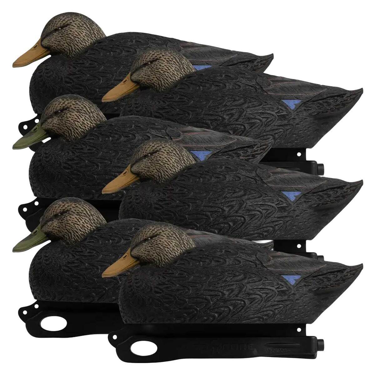 Hardcore Rugged Series Magnum Black Duck Decoys - 6 Pack