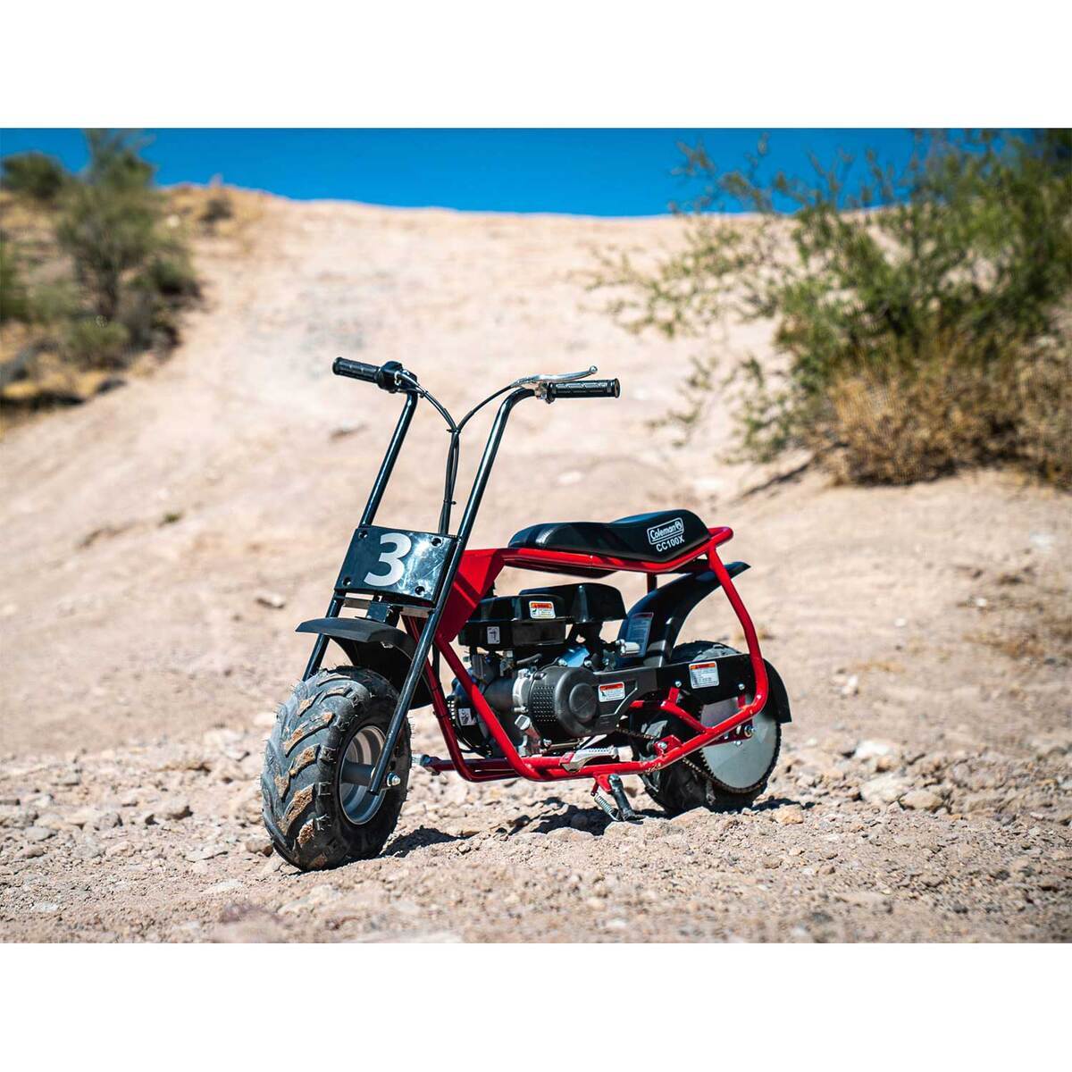 Coleman Powersports CC100X Mini Bike - Red 5 Coleman Powersports CC100X Mini Bike - Red