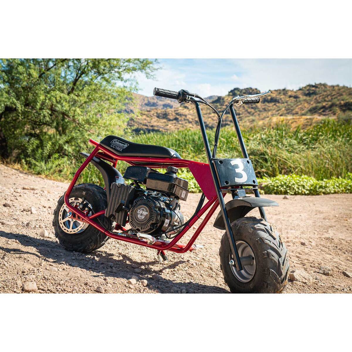 Coleman Powersports CC100X Mini Bike - Red 6 Coleman Powersports CC100X Mini Bike - Red