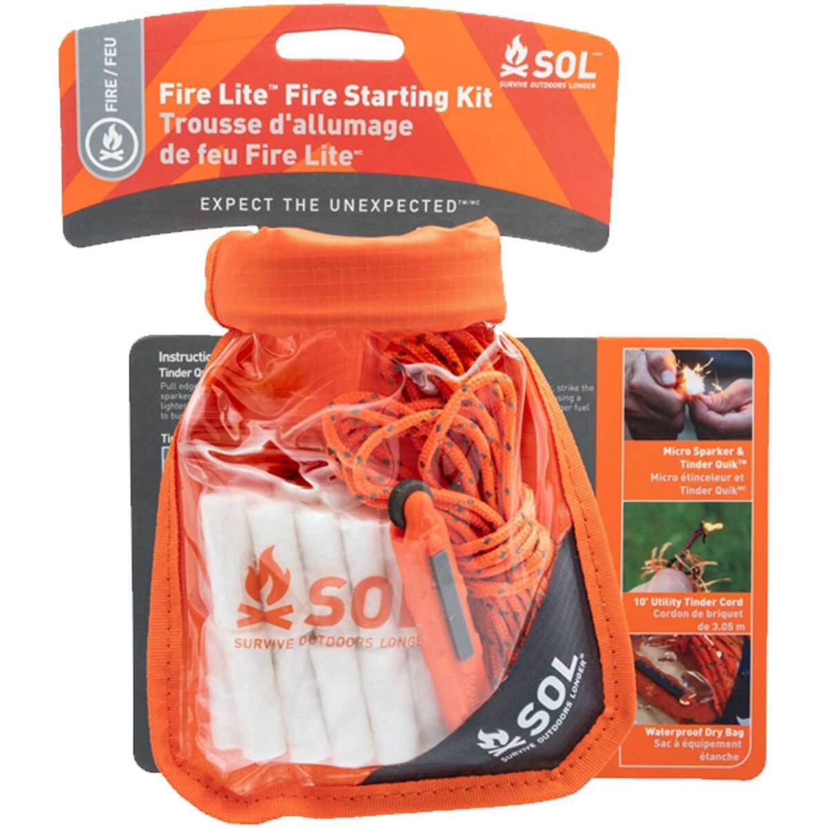 SOL Fire Lite Kit In Dry Bag