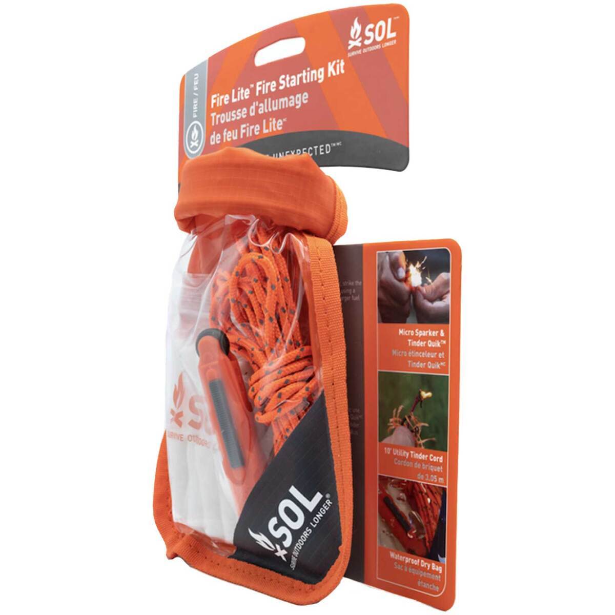 SOL Fire Lite Kit In Dry Bag 4 SOL Fire Lite Kit In Dry Bag