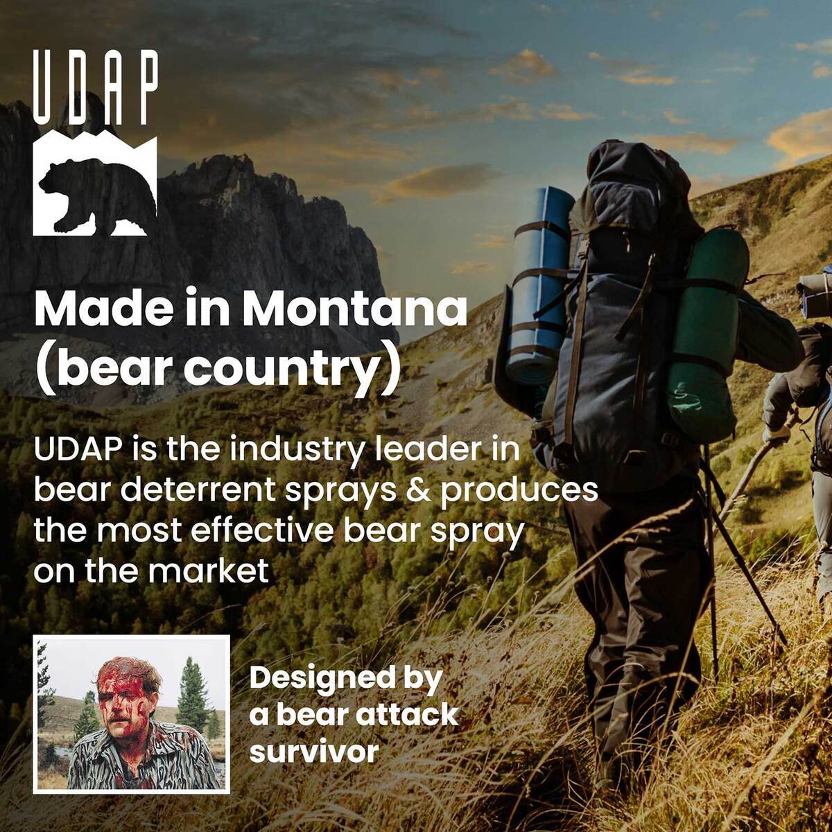 UDAP 9.2oz Bear Sprays 6 UDAP 9.2oz Bear Sprays