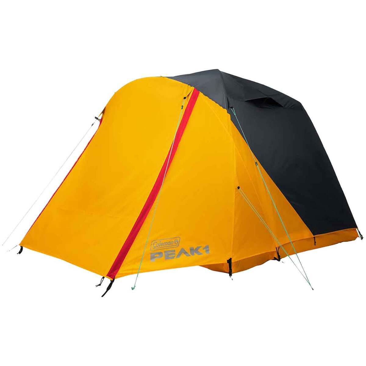 Coleman PEAK1 4-Person Camping Tent - Marigold/ Dark Stone
