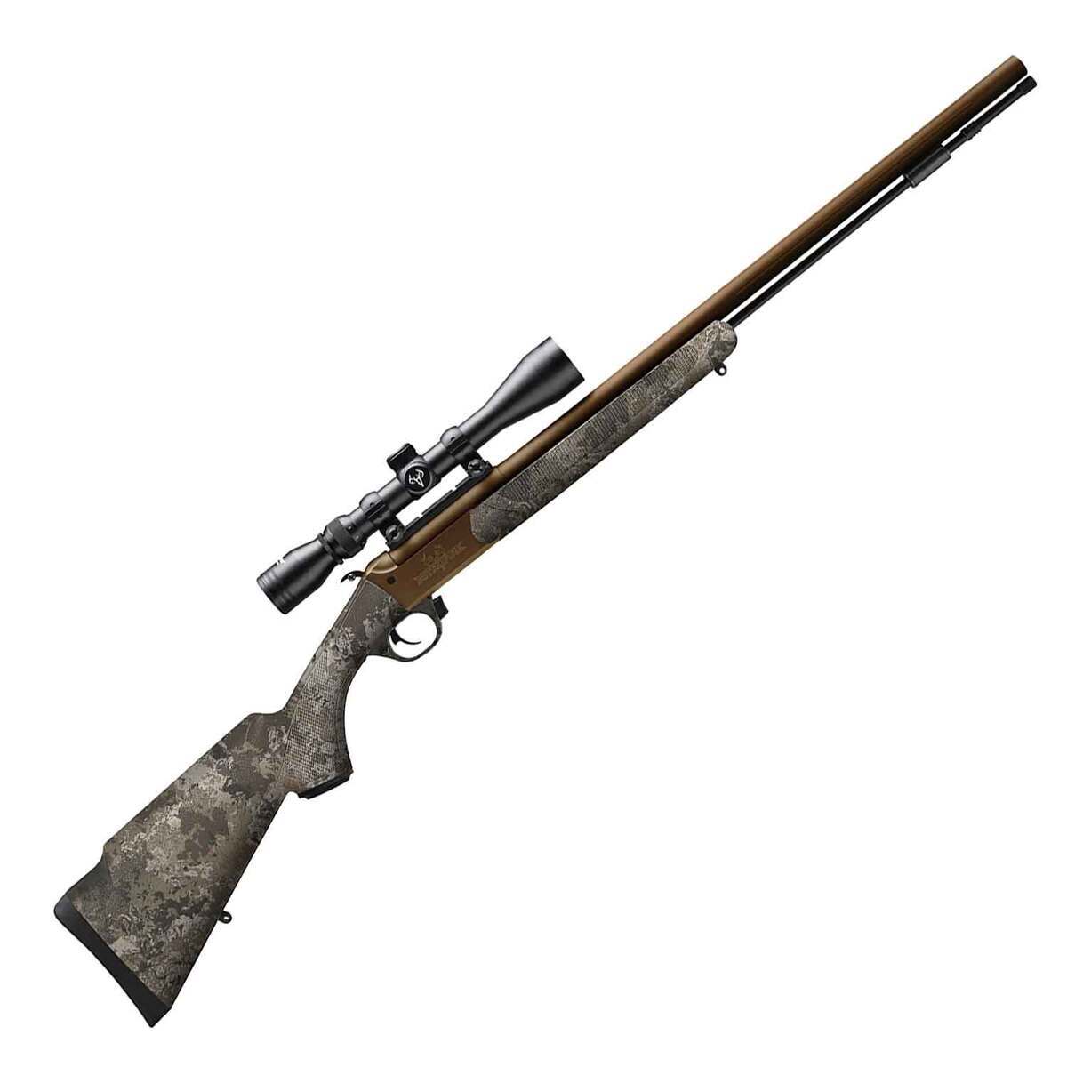 Traditions NitroFire VAPR 50 Caliber Burnt Bronze Veil Wideland Break Action-Hammer Fire In-line Muzzleloader w/ 3-9x40mm Scope - 26in