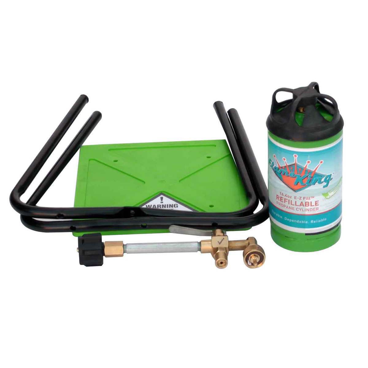 Flame King 1lb Refillable Cylinder + Refill Kit