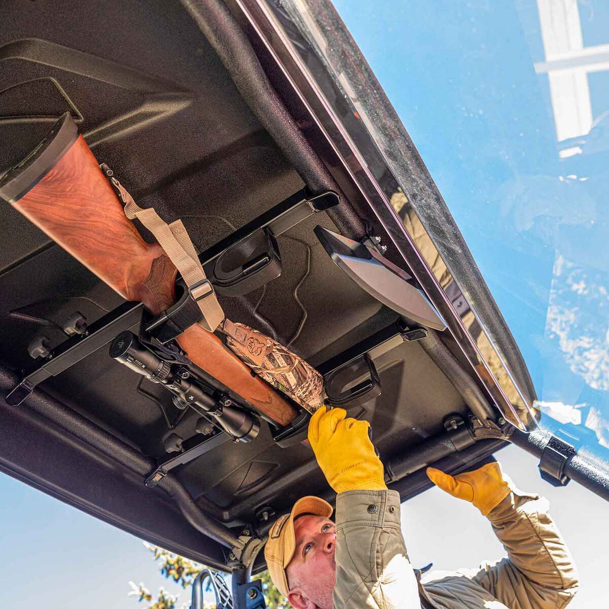 Kolpin UTV Overhead In-Cab Gun Rack