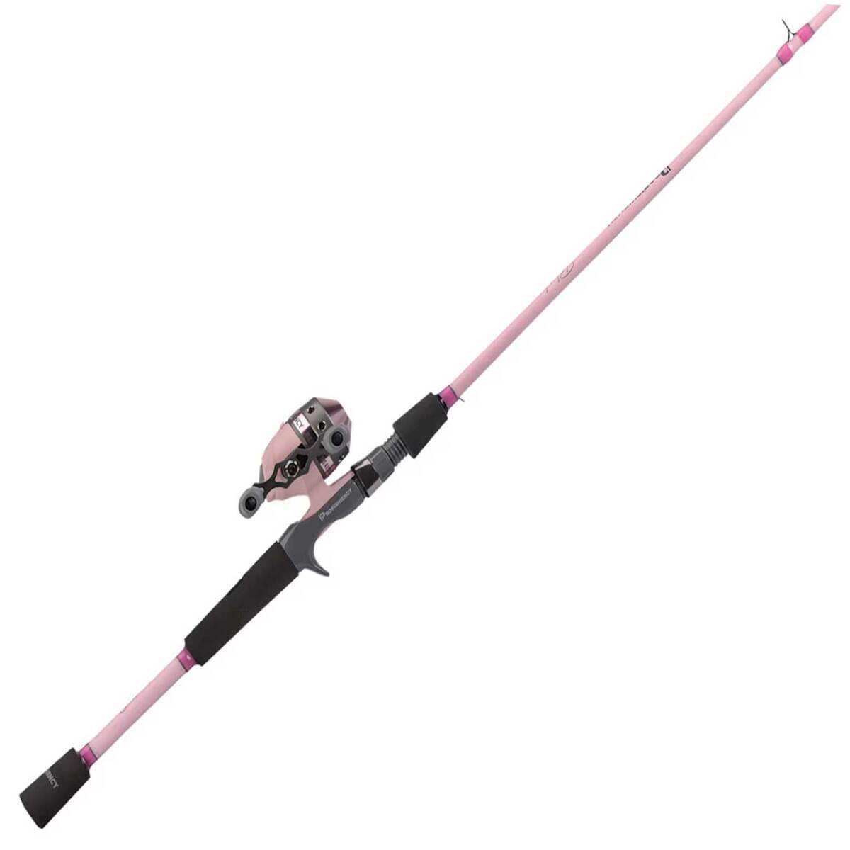 Profishiency Blush Micro Spincast Rod and Reel Combo - 5ft 10in, Medium Power, Fast Action, 2pc