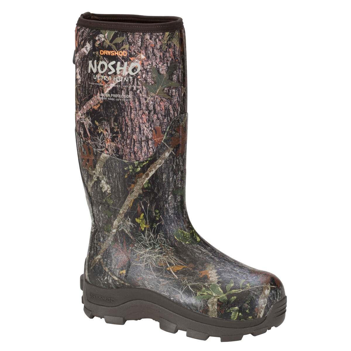 Dryshod Men's NOSHO Ultra Hunt Cold-Conditions Waterproof High Top Pull On Boots