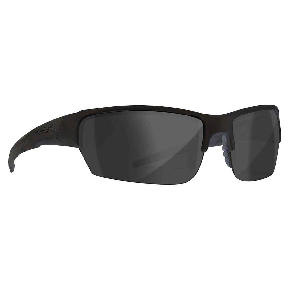 Wiley X WX Saint Shooting Glasses w/Interchangeable Lens - Matte Black Frame, Smoke Grey/Clear Lenses