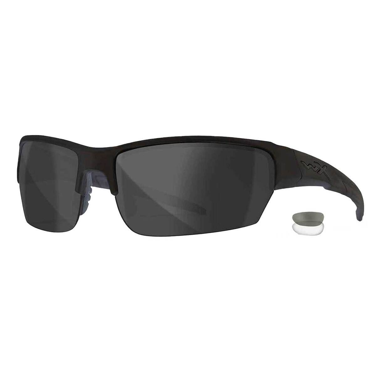 Wiley X WX Saint Shooting Glasses w/Interchangeable Lens - Matte Black Frame, Smoke Grey/Clear Lenses 6 Wiley X WX Saint Shooting Glasses w/Interchangeable Lens - Matte Black Frame, Smoke Grey/Clear Lenses